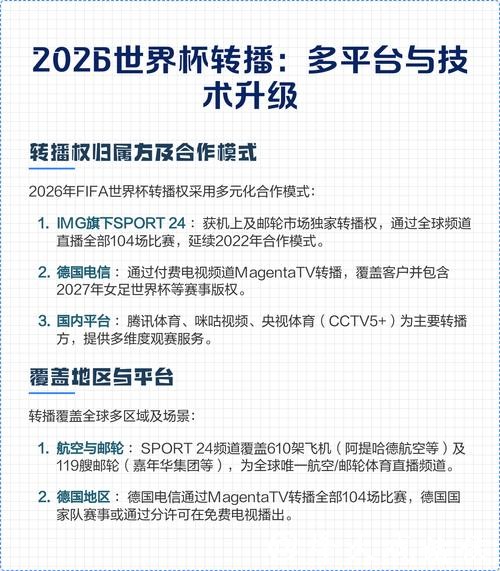 2026世界杯直播：转播平台清晰度大比拼